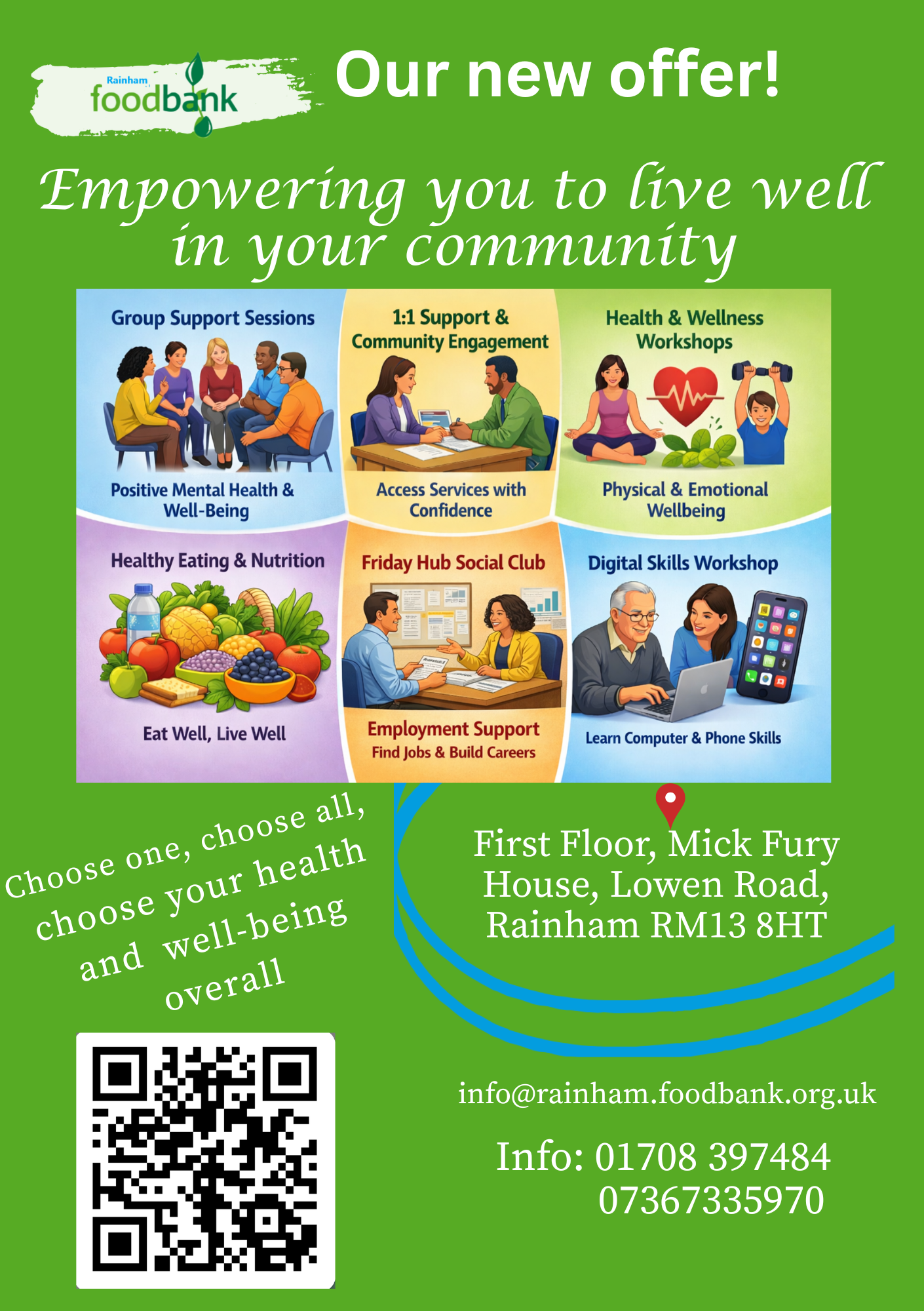 Rainham foodbank community wellbeing